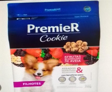 Cookie Premier Cães Filhotes Frutas Vermelhas e Aveia 250 g