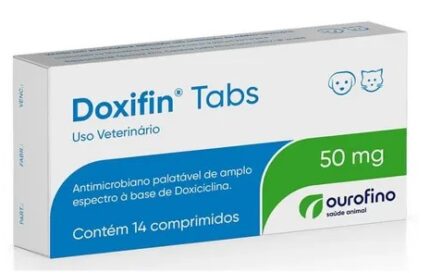 Antimicrobiano Ourofino Doxifin Tabs 50 Mg - 14 comprimidos