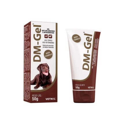 Gel Anti-Inflamatório DM-Gel Vetnil Bisnaga 50g para Cães
